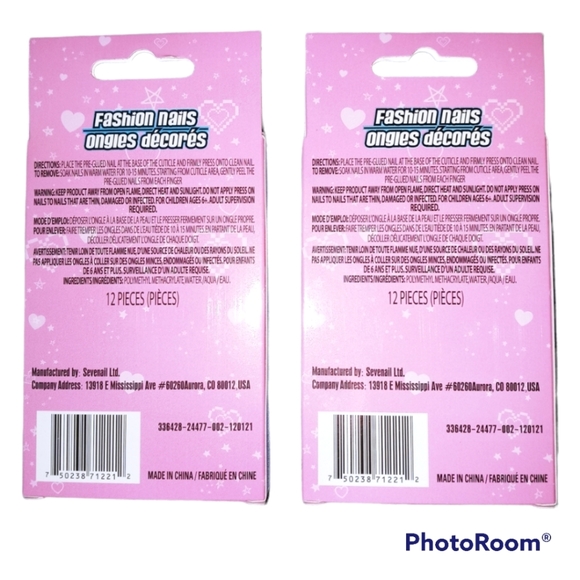 Girls Fashion Stick-on Nails. Mermaid/Shells & Summer Fruit Fun! - Picture 5 of 5